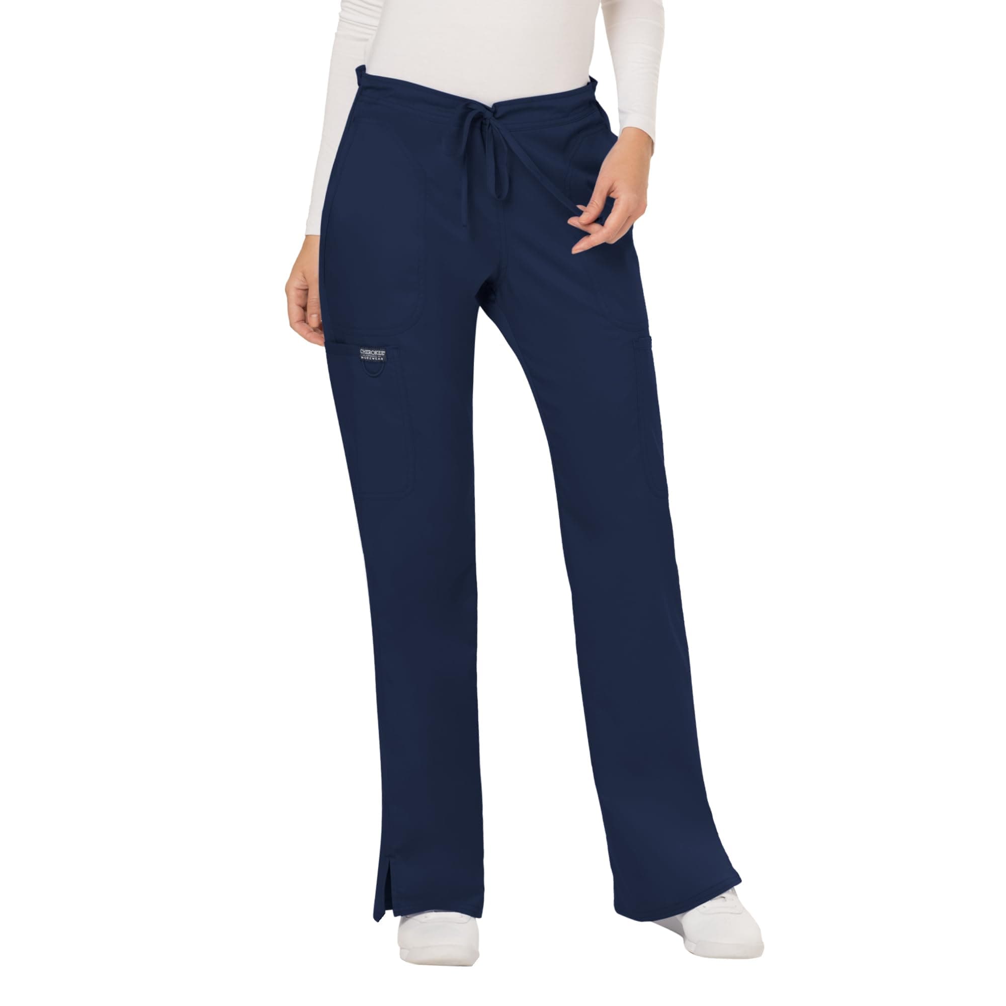 Cherokee WW Revolution Scrub Pants for Women Mid Rise Flare Pant 5 Pockets