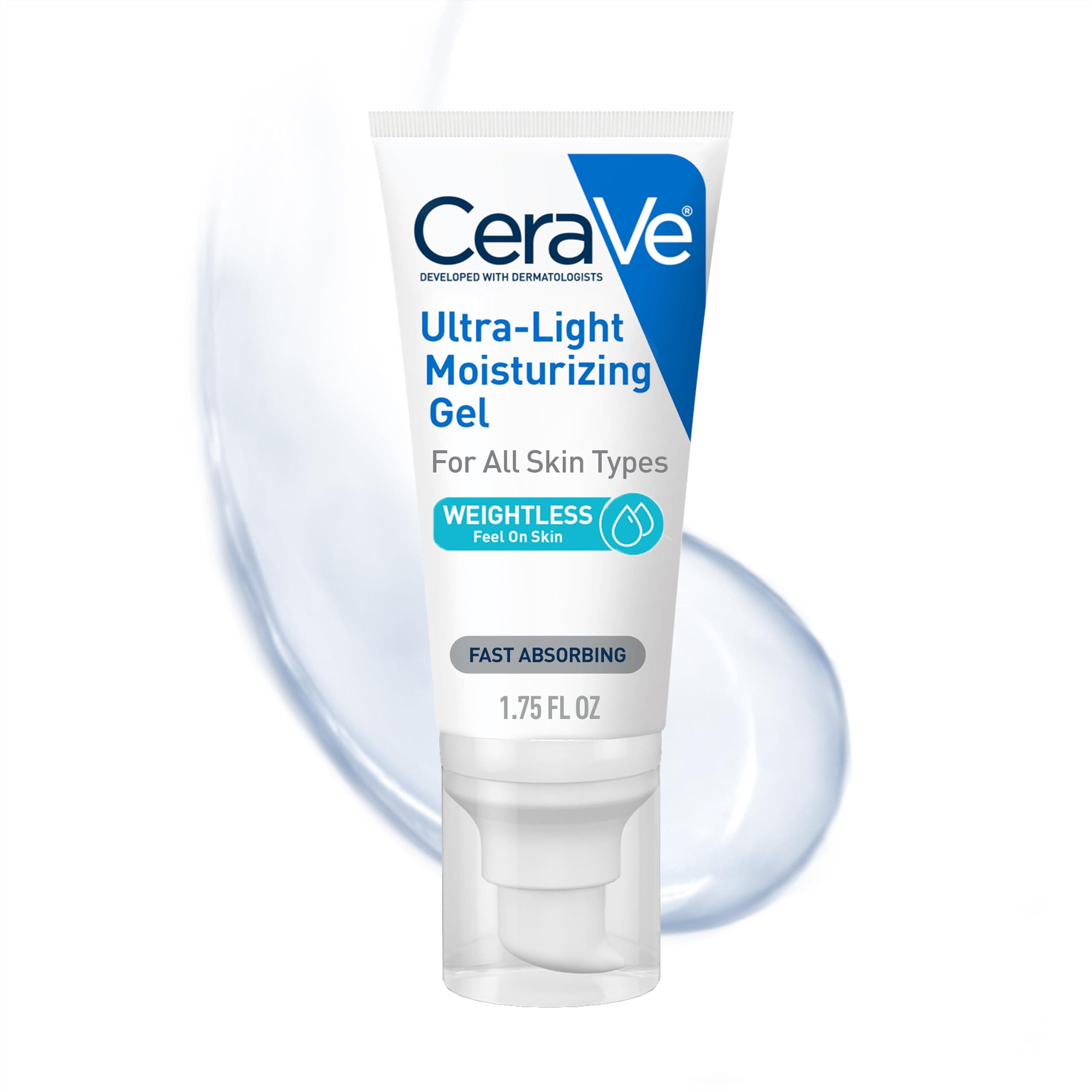 CeraVe Ultra-Light Moisturizing Gel, Niacinamide Face Moisturizer, 1.75oz