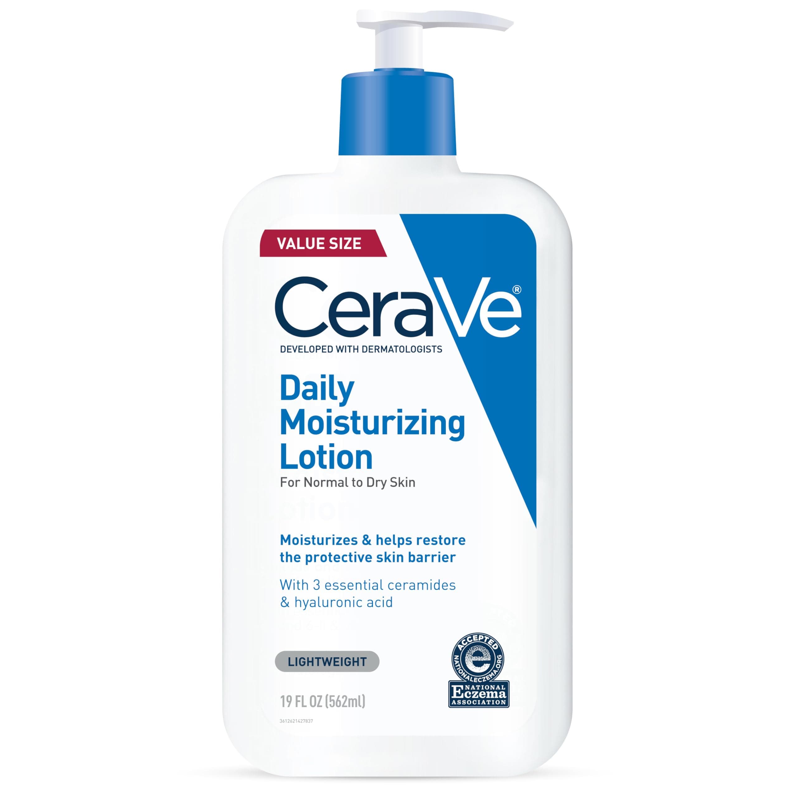 CeraVe Daily Moisturizing Lotion, Face and Body Lotion, Skin care, 19oz